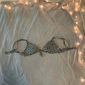 J. Crew checkered bikini top